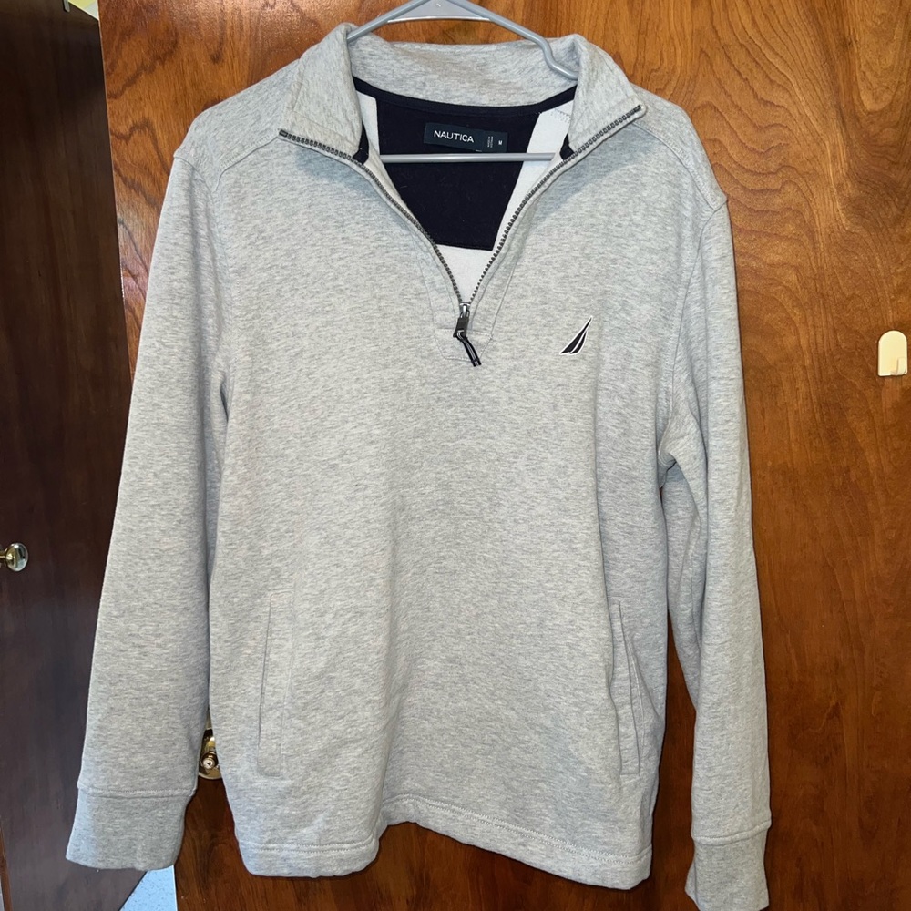 Soft Nautica men’s zip up sweater size M